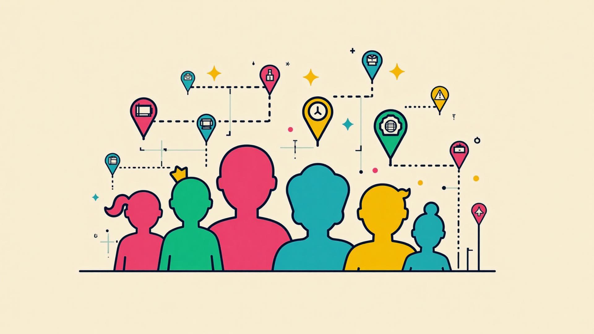 Family safety and location tracking visualization